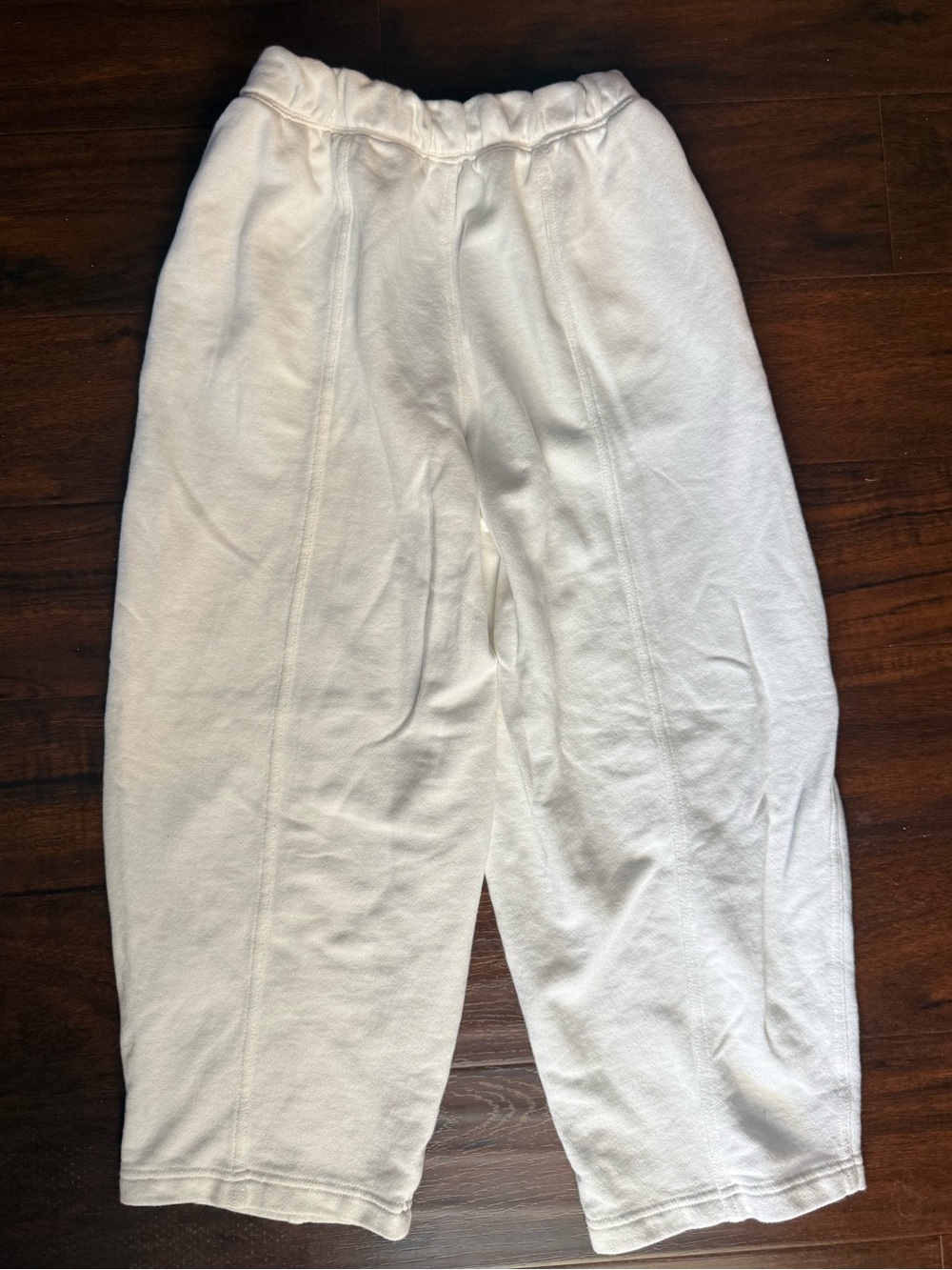 Aerie white French terry barrel sweats size XS - Picture 2 of 3